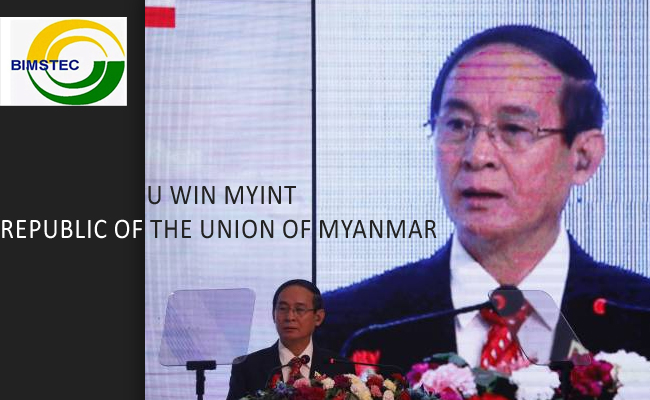 Peaceful, Prosperous and Sustainable BIMSTEC: President U Win Myint